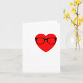 I Love Nerds Gles Funny Heart Valentines Gift Men  Kaart (Gele Bloem)