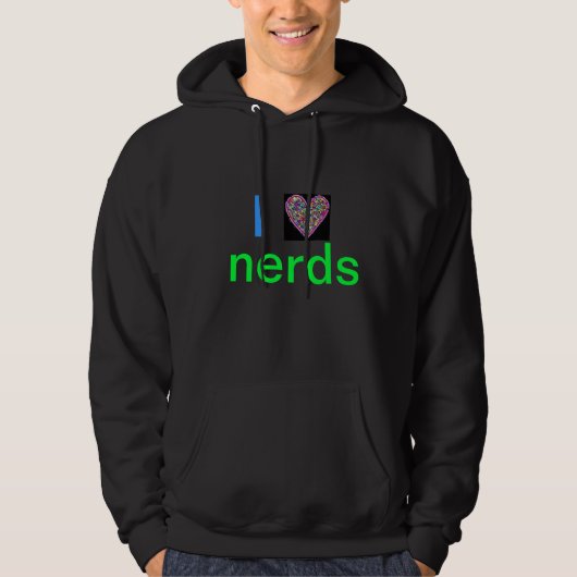 I Love Nerds Hoodie (Voorkant)