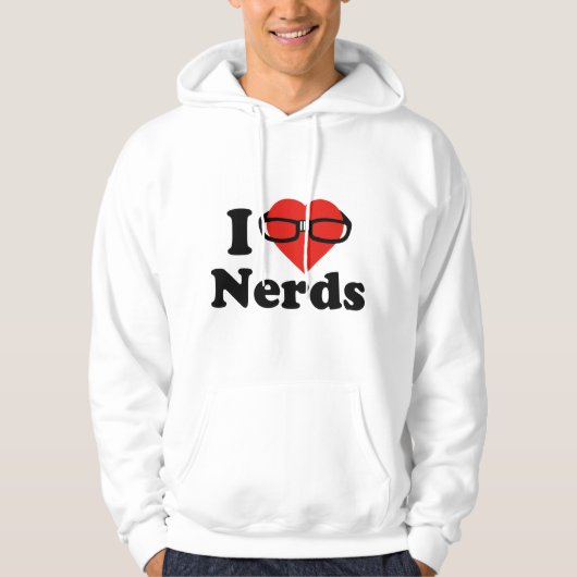 I Love Nerds Hoodie (Voorkant)