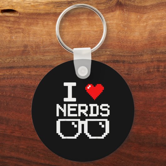 I Love Nerds I Heart Nerds For Science Book Knowle Sleutelhanger (Voorkant)