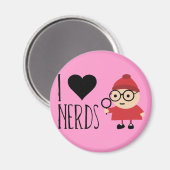 I Love Nerds Magneet (Voorkant / Achterkant)