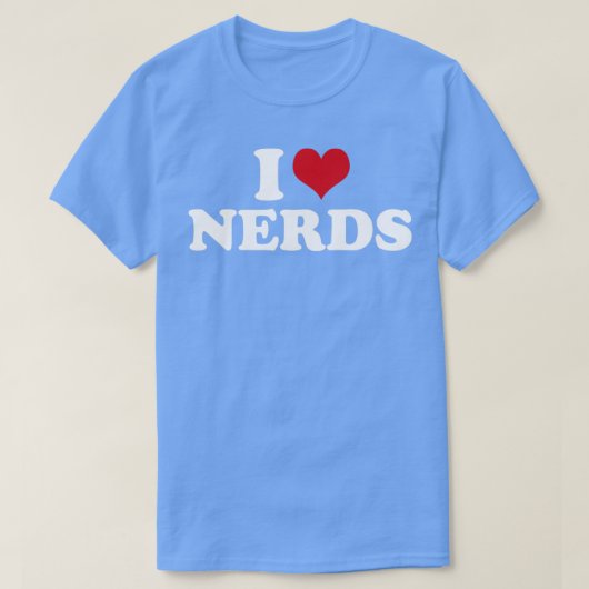 I Love Nerds Nerd1 T-shirt (Design voorkant)