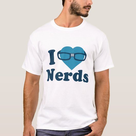 I Love Nerds T-shirt (Voorkant)