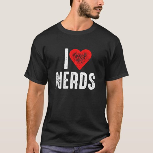 I Love Nerds T-shirt (Voorkant)