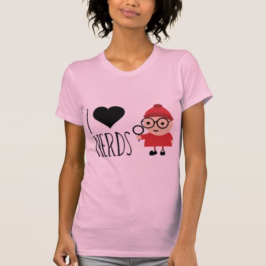 I Love Nerds T-shirt (Voorkant)