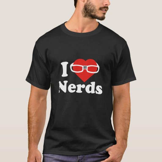 I Love Nerds T-shirt (Voorkant)