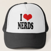 I Love Nerds Trucker Pet (Voorkant)