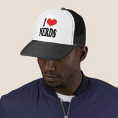 I Love Nerds Trucker Pet (In situ)