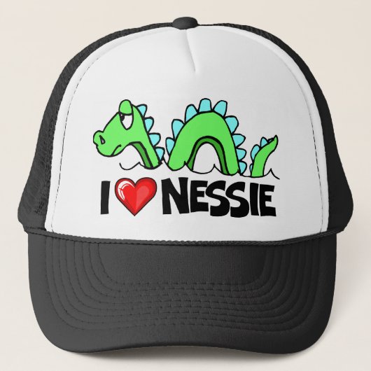 I Love Nessie Trucker Pet (Voorkant)