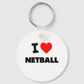 I Love Netball Sleutelhanger (Voorkant)
