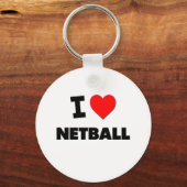 I Love Netball Sleutelhanger (Voorkant)