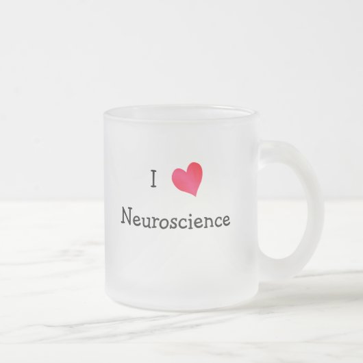 I Love Neuroscience Matglas Koffiemok (Rechts)