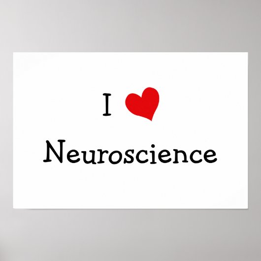 I Love Neuroscience Poster (Voorkant)
