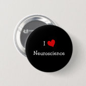 I Love Neuroscience Ronde Button 5,7 Cm (Voorkant /achterkant)
