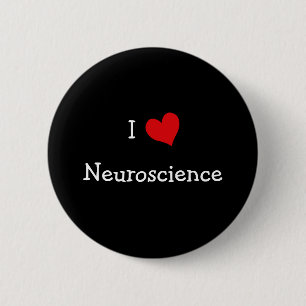 I Love Neuroscience Ronde Button 5,7 Cm
