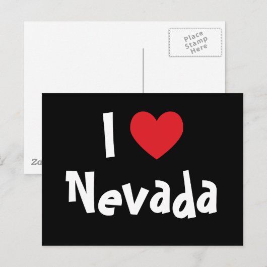 I Love Nevada Briefkaart (Voorkant / Achterkant)