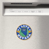 I Love Nevada State Map and Flag Magneet (Insitu (Vaatwasser))