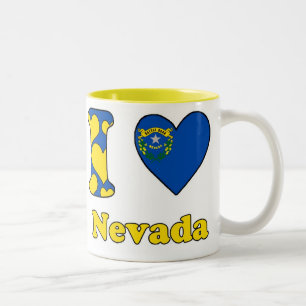 I love Nevada Tweekleurige Koffiemok