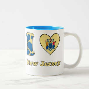 I love New Jersey Tweekleurige Koffiemok