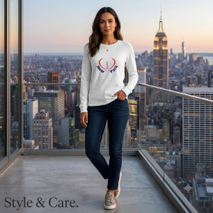 I Love New York Grafische Dames T-shirt Stijl