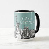 I Love New York Personalized Mok (Voorkant rechts)