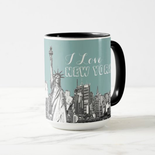 I Love New York Personalized Mok (Voorkant rechts)