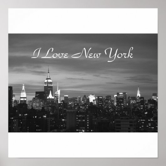 I Love New York Photo Pring Poster (Voorkant)