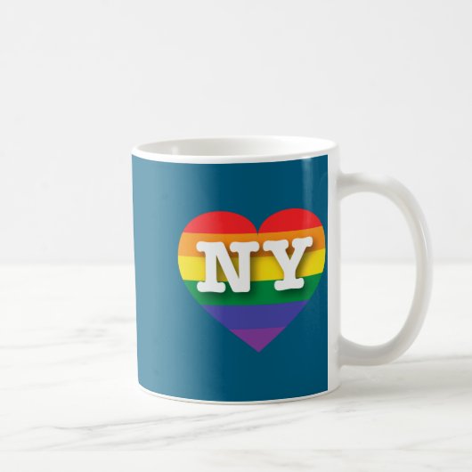 I Love New York Rainbow Heart _1  Koffiemok (Rechts)