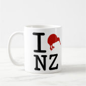 I Love New Zealand Coffee Mok (Links)