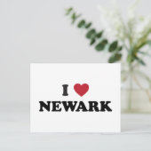 I Love Newark New Jersey Briefkaart (Staand voorkant)