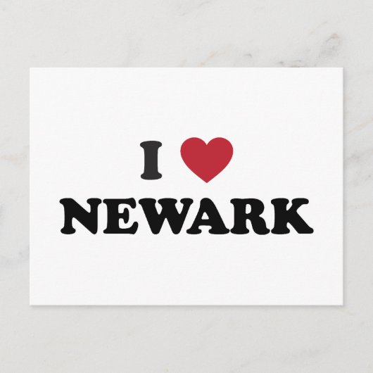 I Love Newark New Jersey Briefkaart (Voorkant)