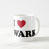I Love Newark New Jersey Koffiemok (Voorkant rechts)
