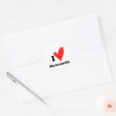 I Love Newcastle Ronde Sticker (Envelop)