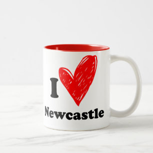 I love Newcastle Tweekleurige Koffiemok