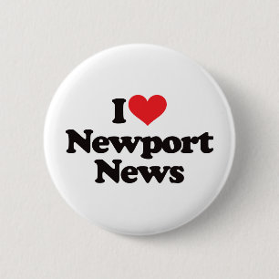 I Love Newport News Ronde Button 5,7 Cm
