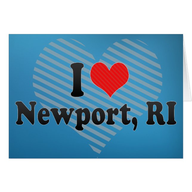 I Love Newport, RI (Voorkant Horizontaal)