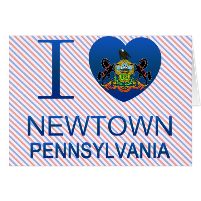 I Love Newtown, PA (Voorkant Horizontaal)