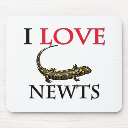 I Love Newts Muismat (Voorkant)