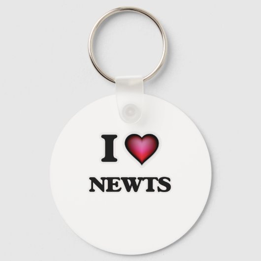 I Love Newts Sleutelhanger (Voorkant)