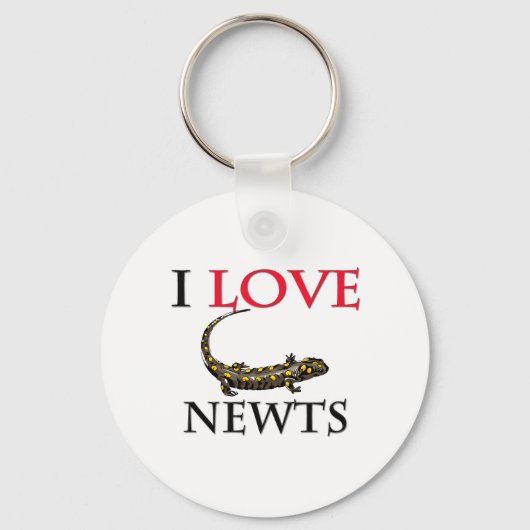 I Love Newts Sleutelhanger (Voorkant)