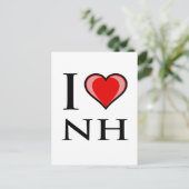 I Love NH - New Hampshire Briefkaart (Staand voorkant)