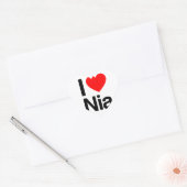 i love nia hart sticker (Envelop)