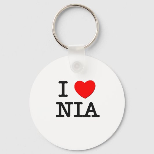 I Love Nia Sleutelhanger (Voorkant)