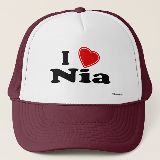 I Love Nia Trucker Pet (Voorkant)