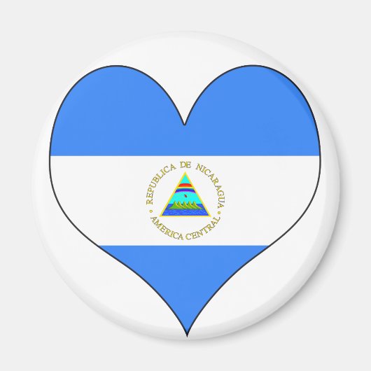 I Love Nicaragua Magneet (Voorkant)