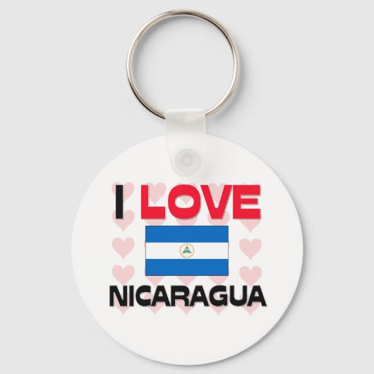 I Love Nicaragua Sleutelhanger (Voorkant)