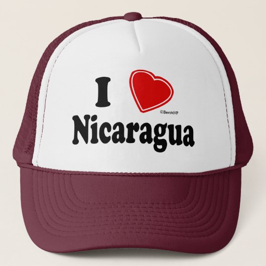 I Love Nicaragua Trucker Pet (Voorkant)