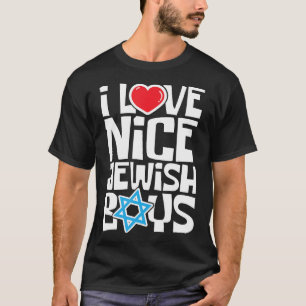 I Love Nice Jewish Boys - Jews Hebreekt Israëliete T-shirt