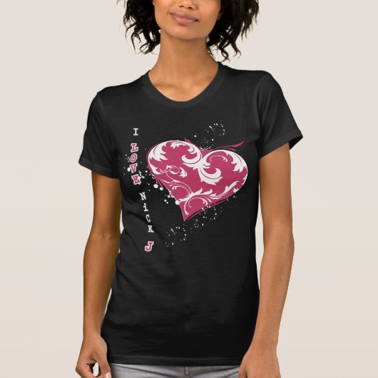 i love nick jonas t-shirt (Voorkant)