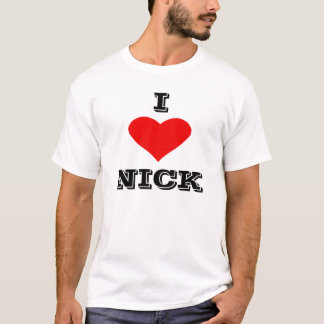 I Love Nick ~ Political U.K. General Election T-shirt